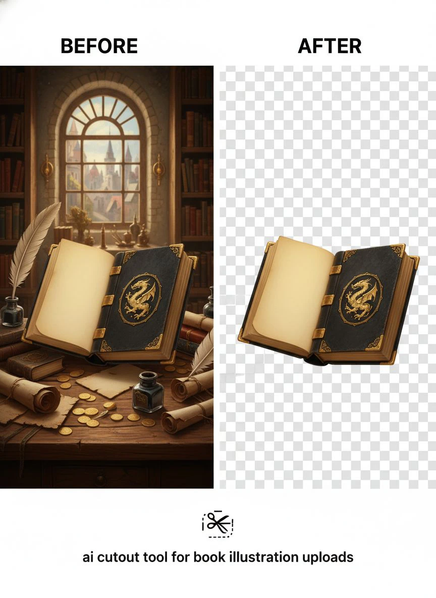 ai cutout tool for book illustration uploads - Professional Guide